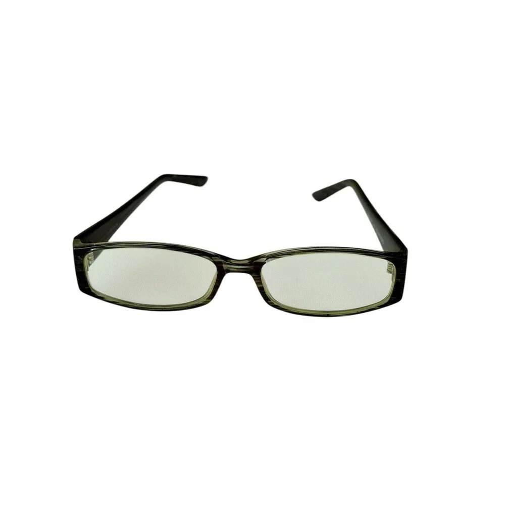 Parade 1567 Sea Stripe Eyeglasses Frames 49-16-135 Grey Black Rectangular